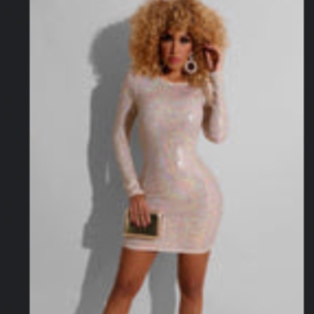 Pretty shimmer sequin dress